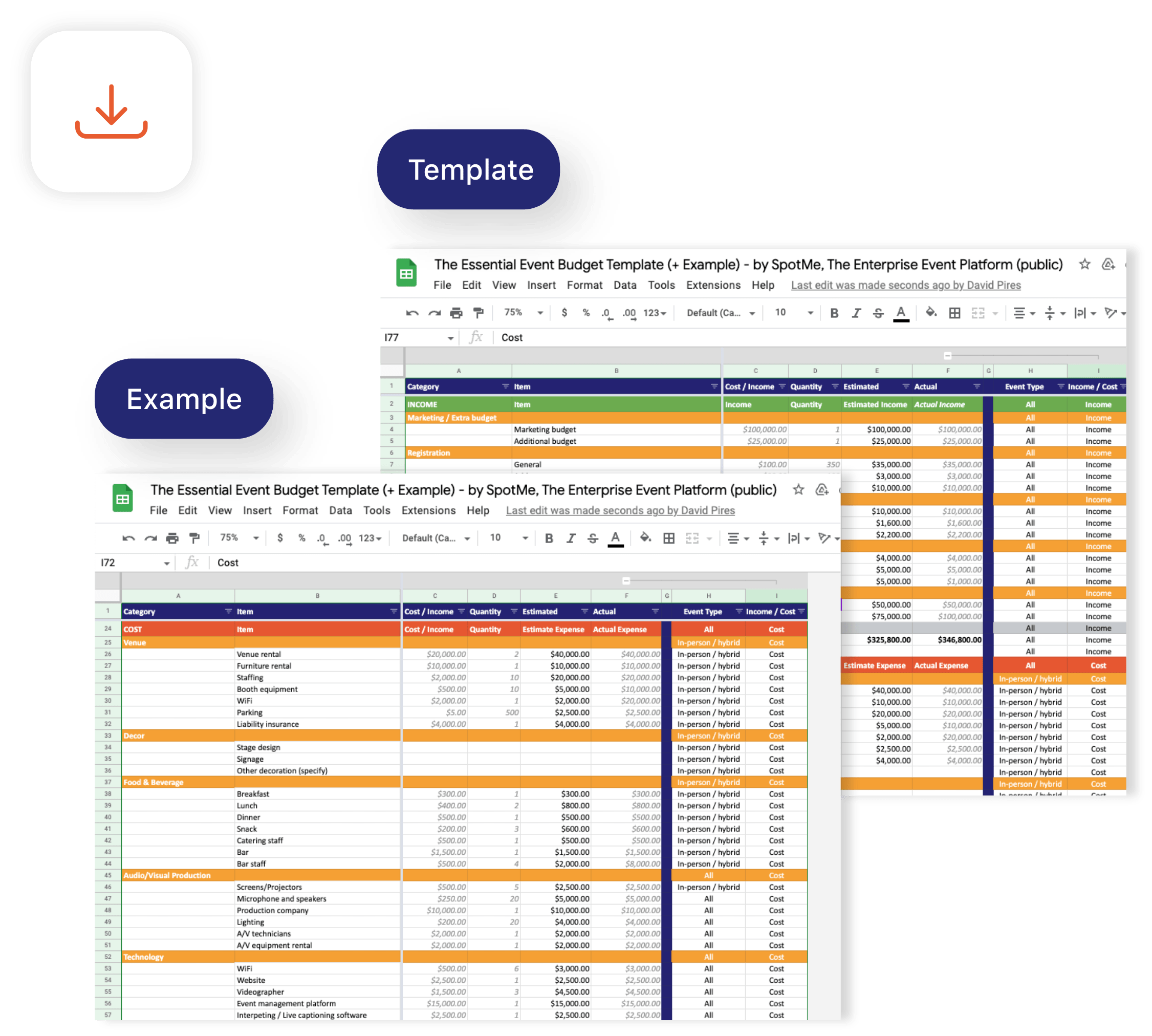 event brief template section 2 visual