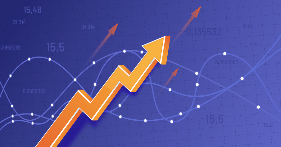 Virtual event success metrics growth chart