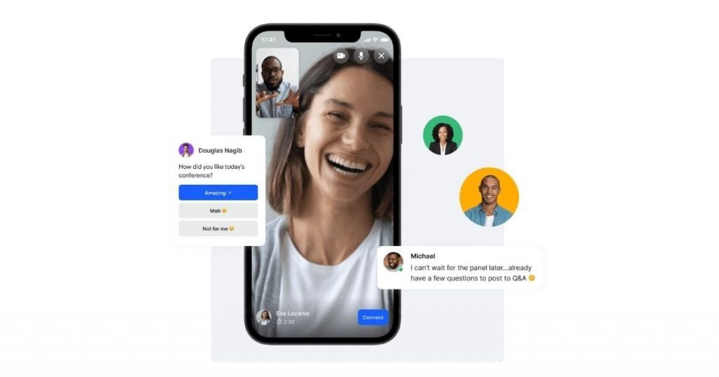 Hopin mobile event app