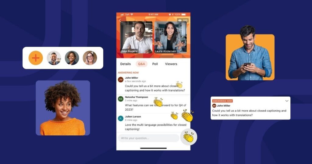 Virtual event engagement - applause