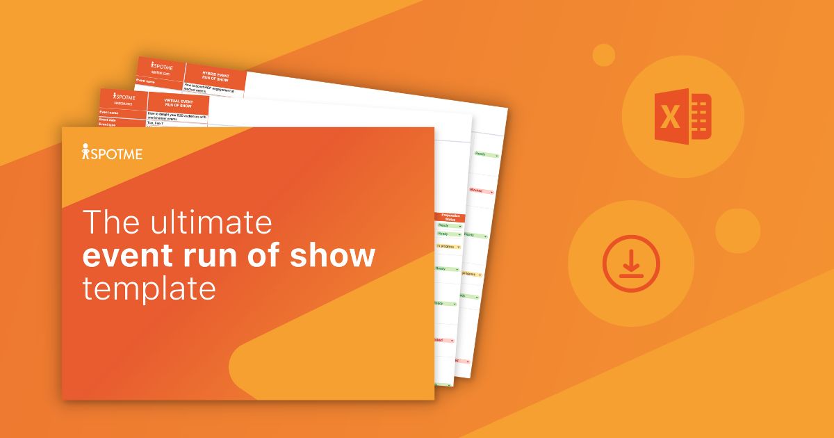 Event run of show template and example