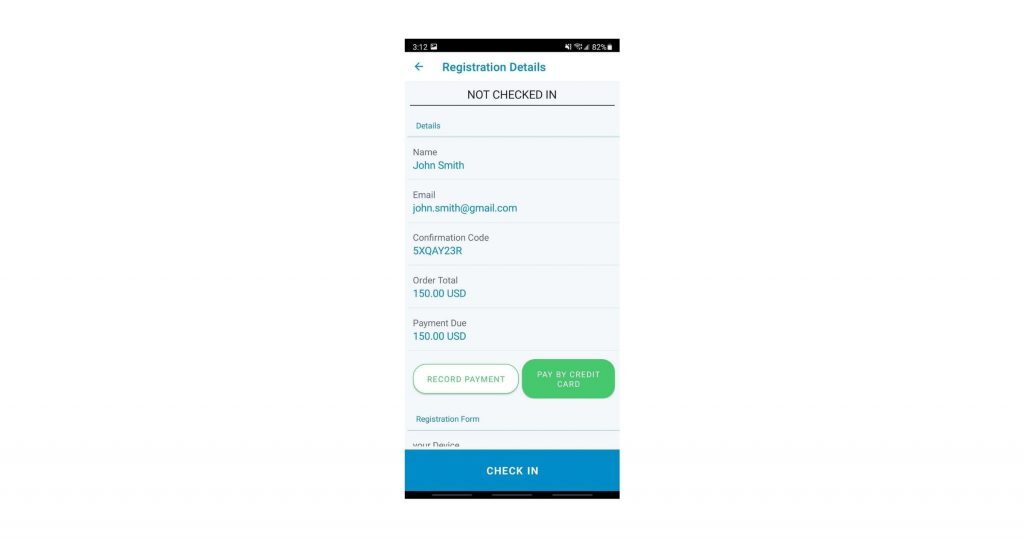 Eventleaf: event check-in software