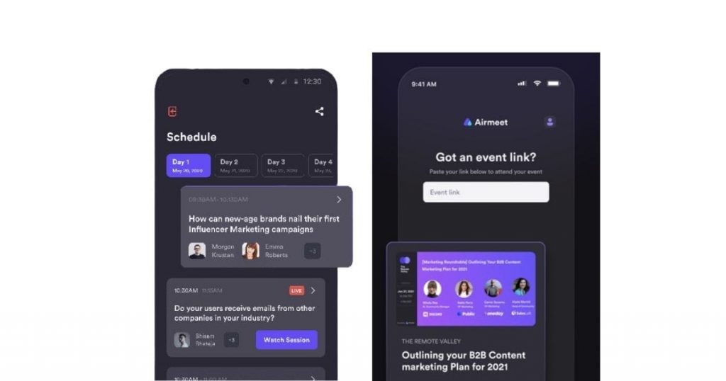 Airmeet conference app