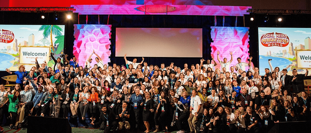 Hybrid event example: Social Media Marketing World