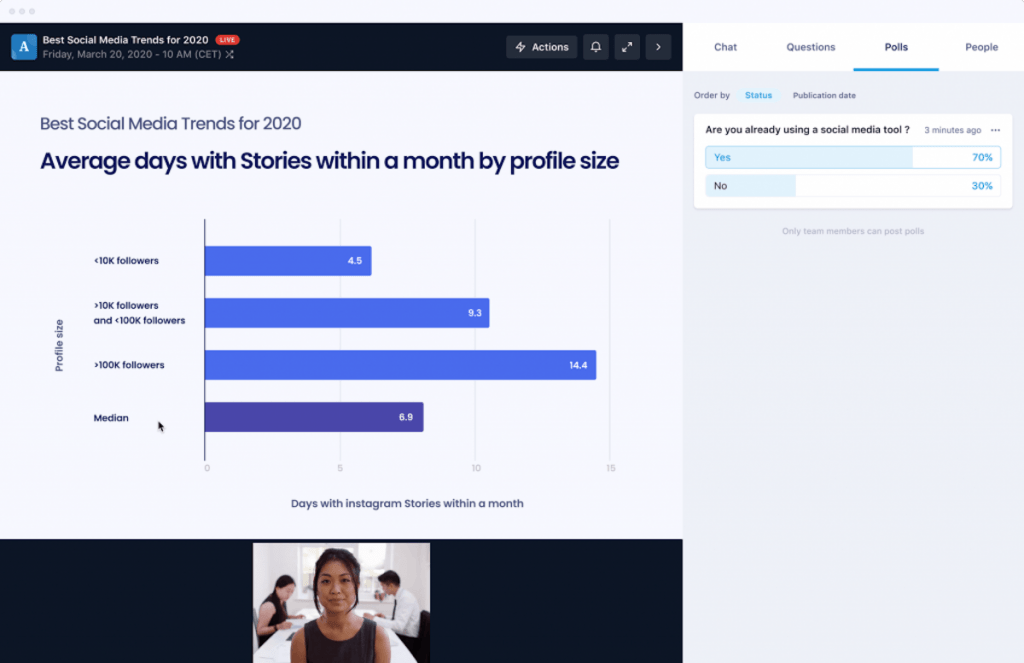 Livestorm webinar platform is a great GoToWebinar alternative.