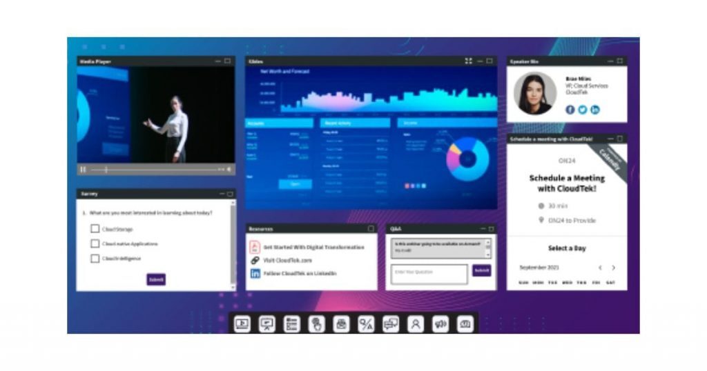 ON24's hybrid event platform
