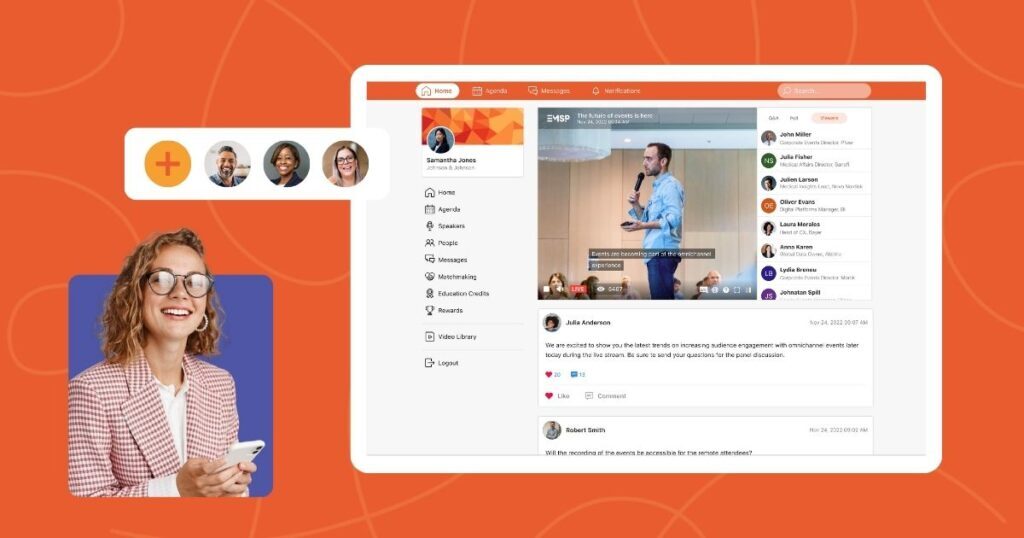 Event engagement - live captioning