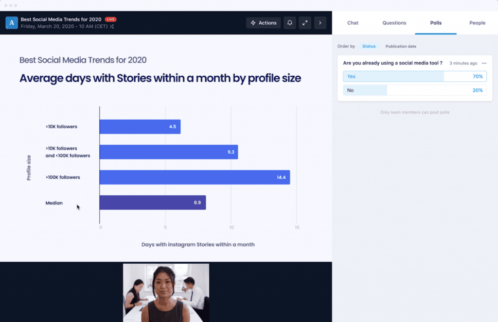 Livestorm webinar platform is a great GoToWebinar alternative.
