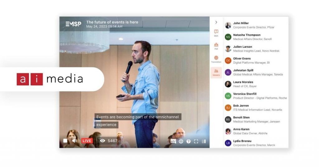 Closed captioning for live events - AI Media
