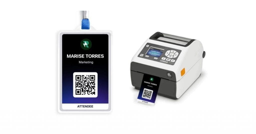 Webex Events - conference badge printing